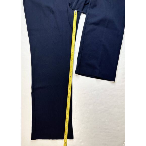 APT 9 Curvy Wide Trouser Leg 16 Navy Blue Stretch Dress Pants Career Plus NEW - Picture 4 of 8